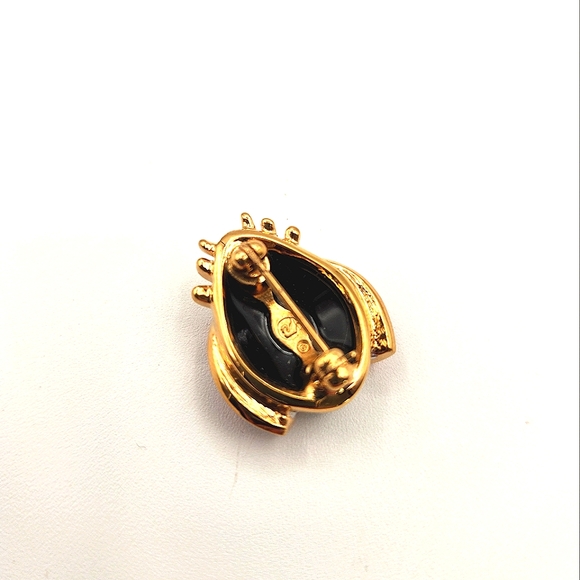 Swarovski Signed Red Enamel Ladybug Pin Brooch Retired - Picture 2 of 2